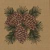 image:imageDII Woodlands Collection Dishtowel Set 18x28 in The Woods 3 PieceMountain Pinecone