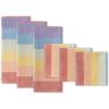 image:imageDII Be YouTiful Collection Absorbent amp LongLasting Kitchen Dishtowel amp Dishcloth Set Heavyweight Rainbow Stripe 6 CountRainbow Stripe