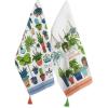 image:imageDII You Grow Girl Collection Decorative Machine Washable Kitchen Dishtowel Set 18x28 Weed It 3 PiecePlant Lady