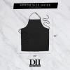 image:imageDII 100 Cotton Commercial Bib Chef ApronBlack