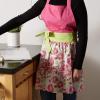 image:imageDII Womens Cotton Skirted Kitchen Apron for Cooking Baking amp Crafts Adjustable with Generous Waist Ties Pink Daisy One Size