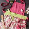 image:imageDII Womens Cotton Skirted Kitchen Apron for Cooking Baking amp Crafts Adjustable with Generous Waist Ties Pink Daisy One Size