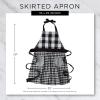 image:imageDII Womens Cotton Skirted Kitchen Apron for Cooking Baking amp Crafts Adjustable with Generous Waist Ties Pink Daisy One Size