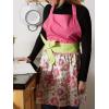 image:imageDII Womens Cotton Skirted Kitchen Apron for Cooking Baking amp Crafts Adjustable with Generous Waist Ties Pink Daisy One Size
