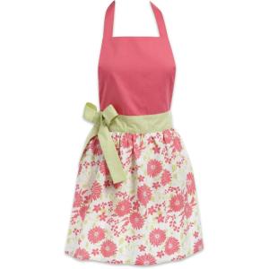 image:imageDII Womens Cotton Skirted Kitchen Apron for Cooking Baking amp Crafts Adjustable with Generous Waist Ties Pink Daisy One Size