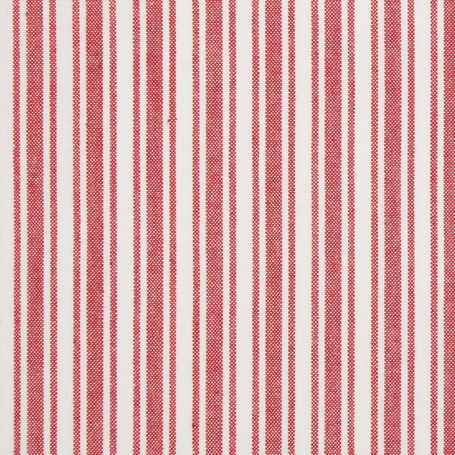 image:imageDII Heritage Holiday Sprigs Kitchen Dcor Collection Decorative Christmas Tablecloth 52x52 Christmas GreeneryRed Stripe Ticking