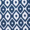 image:imageDII 100 Polyester Spill proof and Waterproof Machine Washable Tablecloth for Outdoor Use 60 Round Blue Ikat Seats 4 People60 Round Pack of 3