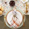 image:imageDII Autumn Afternoon Farmhouse Kitchen Thanksgiving amp Fall Dcor for Home Tablecloth 60x104 Pumpkin Plaid Orange amp GreyCrisp Leaves