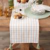 image:imageDII Autumn Afternoon Farmhouse Kitchen Thanksgiving amp Fall Dcor for Home Tablecloth 60x104 Pumpkin Plaid Orange amp GreyHarvest Check