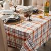 image:imageDII Autumn Afternoon Farmhouse Kitchen Thanksgiving amp Fall Dcor for Home Tablecloth 60x104 Pumpkin Plaid Orange amp GreyPumpkin Plaid  Orange  Grey