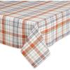 image:imageDII Autumn Afternoon Farmhouse Kitchen Thanksgiving amp Fall Dcor for Home Tablecloth 60x104 Pumpkin Plaid Orange amp GreyPumpkin Plaid  Orange  Grey