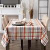 image:imageDII Autumn Afternoon Farmhouse Kitchen Thanksgiving amp Fall Dcor for Home Tablecloth 60x104 Pumpkin Plaid Orange amp GreyPumpkin Plaid  Orange  Grey
