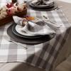 image:imageDII Buffalo Check Collection Classic Farmhouse Tablecloth Table Topper 40x40 Gray amp White