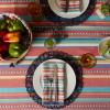 image:imageDII Caliente Collection Kitchen Tablecloth 52x52 Verano Stripe