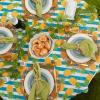 image:imageDII Flannel Backed Outdoor Vinyl Collection Machine Washable 70 Round Pineapple