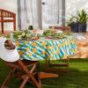 image:imageDII Flannel Backed Outdoor Vinyl Collection Machine Washable 70 Round Pineapple
