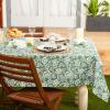 image:imageDII Floral Outdoor Tabletop Collection Water Resistant Tablecloth 60x84 Artichoke Green