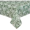 image:imageDII Floral Outdoor Tabletop Collection Water Resistant Tablecloth 60x84 Artichoke Green