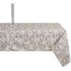 image:imageDII Floral Outdoor Zippered Tabletop Collection Water Resistant Tablecloth 60 x 84 StoneStone