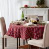 image:imageDII Glad Tidings Plaid Holiday Dining Table amp Kitchen Dcor Christmas Tablecloth 60x104 Red Buffalo Plaid70 Round