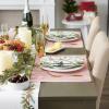 image:imageDII Heritage Holiday Sprigs Kitchen Dcor Collection Decorative Christmas Tablecloth 52x52 Christmas GreeneryBoughs of HollyRed Ticking