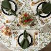 image:imageDII Heritage Holiday Sprigs Kitchen Dcor Collection Decorative Christmas Tablecloth 52x52 Christmas GreeneryChristmas Greenery
