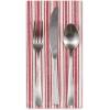 image:imageDII Heritage Holiday Sprigs Kitchen Dcor Collection Decorative Christmas Tablecloth 52x52 Christmas GreeneryRed Stripe Ticking