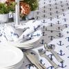 image:imageDII Outdoor Zippered Tabletop Collection Water Resistant Tablecloth 60 x 120 Anchors Away