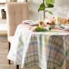 image:imageDII Sweet Spring Plaid Tabletop Collection Reusable Machine Washable Cotton Pastel Easter Dining Table Dcor Tablecloth 70 Round