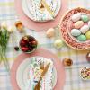 image:imageDII Sweet Spring Plaid Tabletop Collection Reusable Machine Washable Cotton Pastel Easter Dining Table Dcor Tablecloth 70 Round