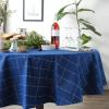 image:imageDII Windowpane Tabletop Collection Blue Metallic Tablecloth 52x52104 x 60 Rectangular