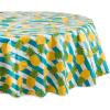 image:imageDII Flannel Backed Outdoor Vinyl Collection Machine Washable 70 Round Pineapple