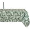 image:imageDII Floral Outdoor Zippered Tabletop Collection Water Resistant Tablecloth 60 x 120 Artichoke Green