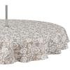 image:imageDII Floral Outdoor Zippered Tabletop Collection Water Resistant Tablecloth 60 x 84 StoneStone