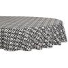 image:imageDII Ikat Outdoor Tabletop Collection Water Resistant Tablecloth 60 Round Black