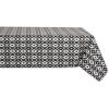 image:imageDII Ikat Outdoor Tabletop Collection Water Resistant Tablecloth 60 x 84 Black
