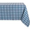 image:imageDII Ikat Outdoor Tabletop Collection Water Resistant Tablecloth 60 x 84 BlueBlue