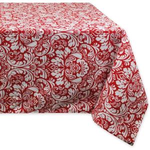 image:imageDII Damask Cotton Tablecloth 60x84 RedRed
