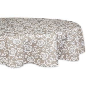 image:imageDII Floral Outdoor Tabletop Collection Water Resistant Tablecloth 60 Round Stone