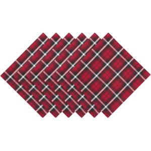image:imageDII Glad Tidings Plaid Holiday Dining Table amp Kitchen Dcor Christmas Tablecloth 60x104 Red Buffalo Plaid20 x 20 Set of 6