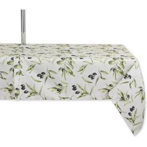 image:imageDII Olive Inspired Zippered Tabletop Collection Water Resistant Tablecloth 60 x 84 Mediterranean84 x 60 Rectangular