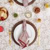 image:imageDII Floral Outdoor Tabletop Collection Water Resistant Tablecloth 60x84 Stone