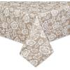 image:imageDII Floral Outdoor Zippered Tabletop Collection Water Resistant Tablecloth 60 x 120 Stone