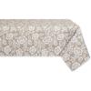 image:imageDII Floral Outdoor Tabletop Collection Water Resistant Tablecloth 60x84 Stone