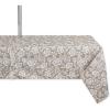 image:imageDII Floral Outdoor Zippered Tabletop Collection Water Resistant Tablecloth 60 x 120 Stone
