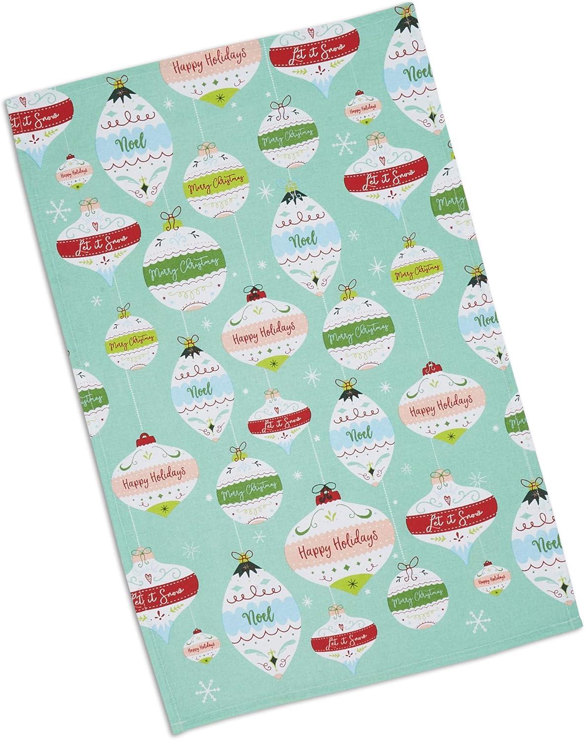 image:imageDII Holiday Dish Towels Christmas Kitchen Dcor 18x28 Santa Belt 2 PieceVintage Ornaments
