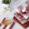 image:imageDII Assorted Pattern Kitchen Collection Dishtowels amp Dishcloth Marine Blue 5 PieceGarnet