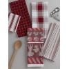 image:imageDII Assorted Pattern Kitchen Collection Dishtowels amp Dishcloth Marine Blue 5 PieceGarnet