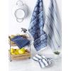 image:imageDII Assorted Pattern Kitchen Collection Dishtowels amp Dishcloth Marine Blue 5 PieceMarine Blue