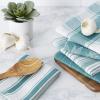 image:imageDII Assorted Pattern Kitchen Collection Dishtowels amp Dishcloth Marine Blue 5 PieceNorth Sea